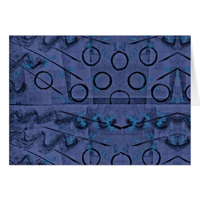 Cartão Abstrato preto roxo (Frente Horizontal)