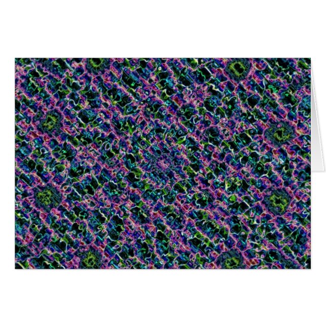 Cartão Abstrato púrpura (Frente Horizontal)