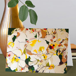 Cartão Abstrato Rosas À Tarde