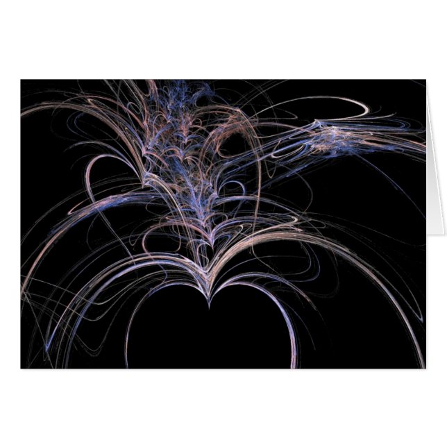 Cartão Abstrato Roxo Art (Frente Horizontal)