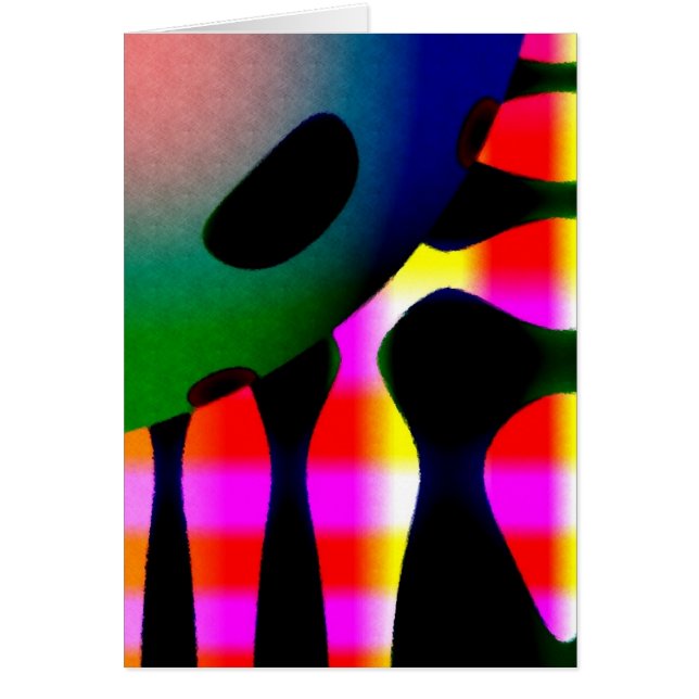 Cartão Abstrato Sunshine (Frente)