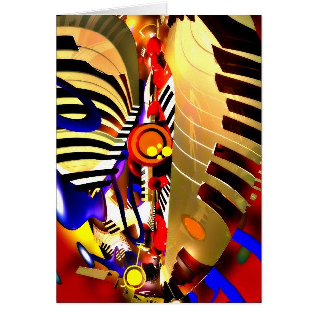 Cartão Abstrato Surrealismo (Frente)