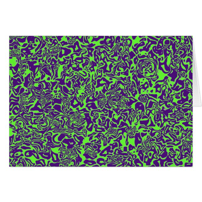 Cartão Abstrato Swirl (Frente Horizontal)