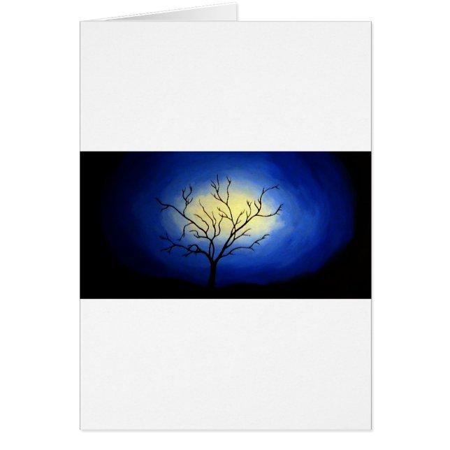 Cartão Abstrato Tree - Arte Moderna (Frente)