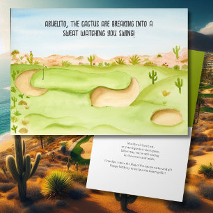 Cartão Abuelito, Curso de Golfe do Deserto de Aniversário