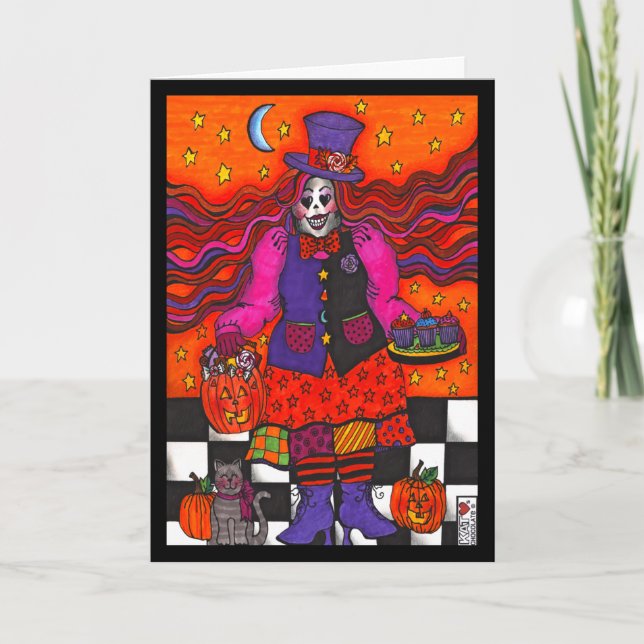 Cartão Abundant Spooky para o Dia das Bruxas (Frente)