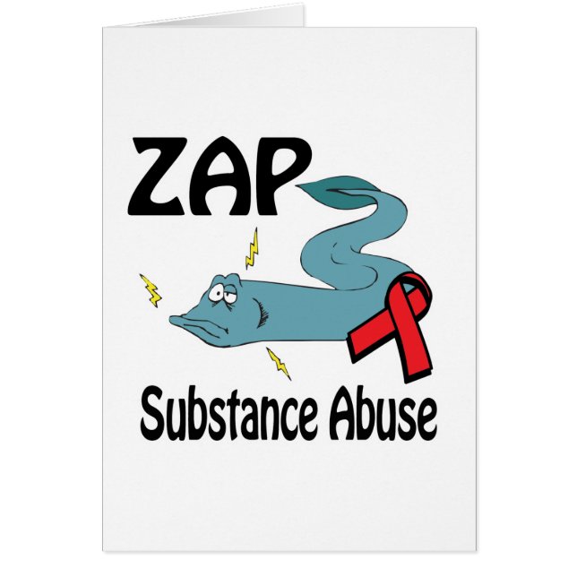 Cartão Abuso de Substâncias da ZAP (Frente)