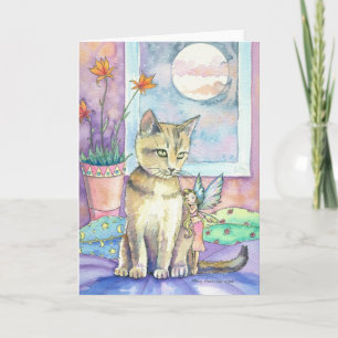 Cartão Abyssinian and Fairy Greeting Card