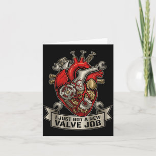 Cartão Acabei de Receber um Novo Trabalho de Válvula Arte