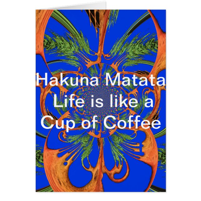 Cartão Acacia Tree Kaleidoscope Art Impressão (Frente)