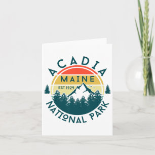 Cartão Acadia National Park Maine Hiking Nature Outdoors