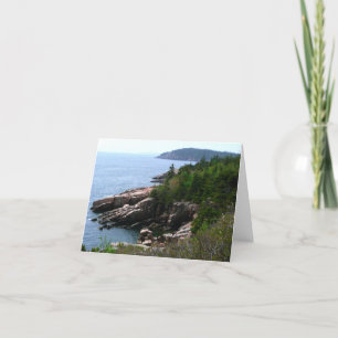 Cartão Acadia National Park Shoreline, Maine Card