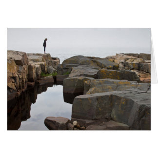 Cartão Acadia NP: na ponta da península de Schoodic