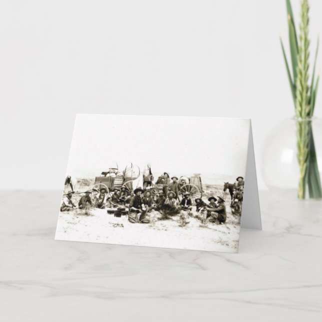 Cartão Acampamento Cowboy (Frente)