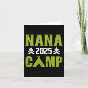 Cartão Acampamento da Nana 2025 Férias em Família Verão E