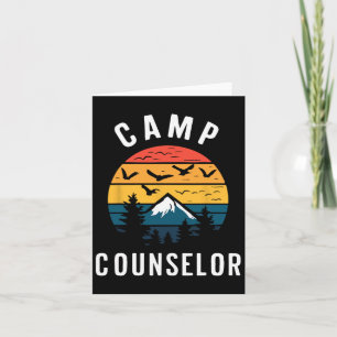 Cartão Acampamento de Campanha de Campanha Retro Camp