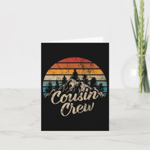 Cartão Acampamento de Cousin Crew ao ar livre Acampamento