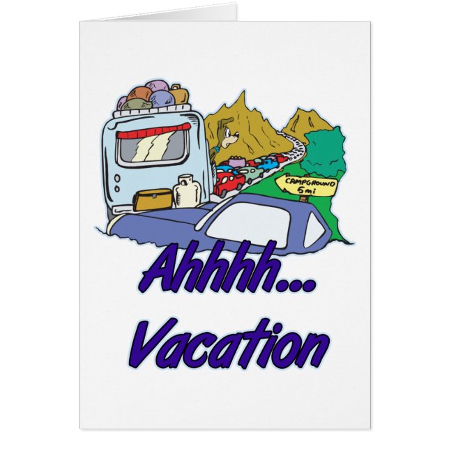 Cartão Acampamento de Férias Ahh (Frente)
