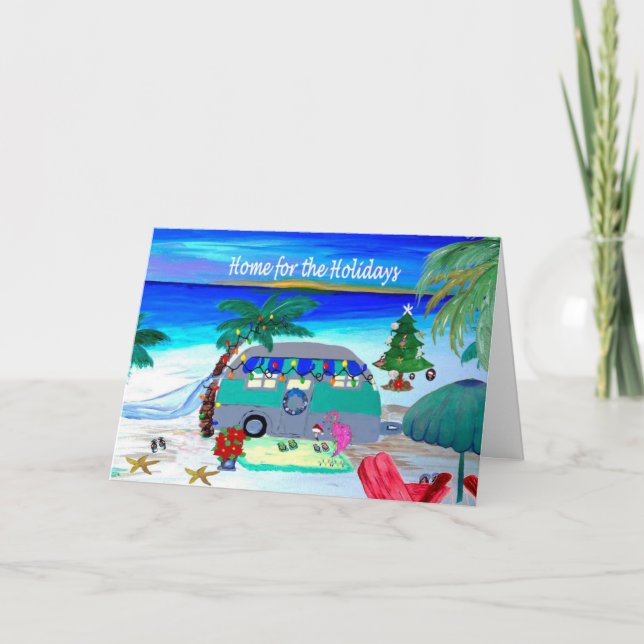 Cartão Acampamento de Natal Férias (Frente)