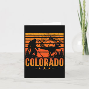Cartão Acampamento de Pé Grande Dinossauro do Colorado Bi