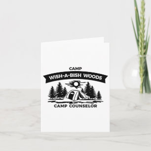 Cartão Acampamento Desejo Um Bish Woods Camp Conselheiro 
