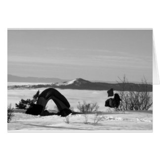 Cartão ACAMPAMENTO DO INVERNO: Acima das nuvens