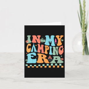 Cartão Acampamento Na Minha Era De Acampamento Retro Verã
