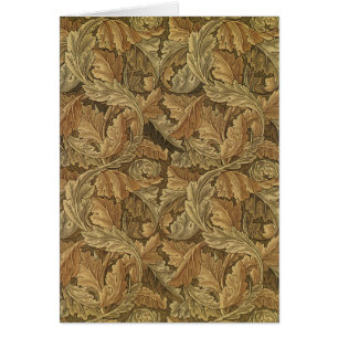 Cartão Acanthus Leaves por William Morris, Têxtil Antiqua