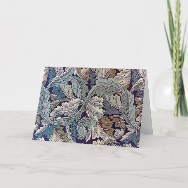 Cartão Acanthus, William Morris (Frente)