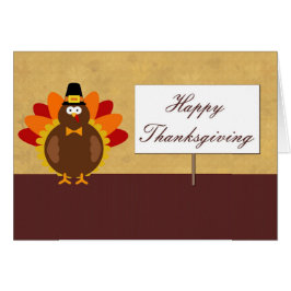 Cartão Ação de Graças a Tom Turquia
