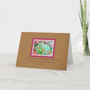 Cartão Ação de Graças de Autumn Bramble