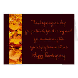 Cartão Ação de Graças Especial