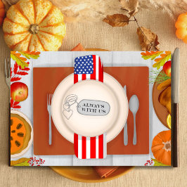 Cartão Ação de Graças Militar sempre um lugar na nossa Me