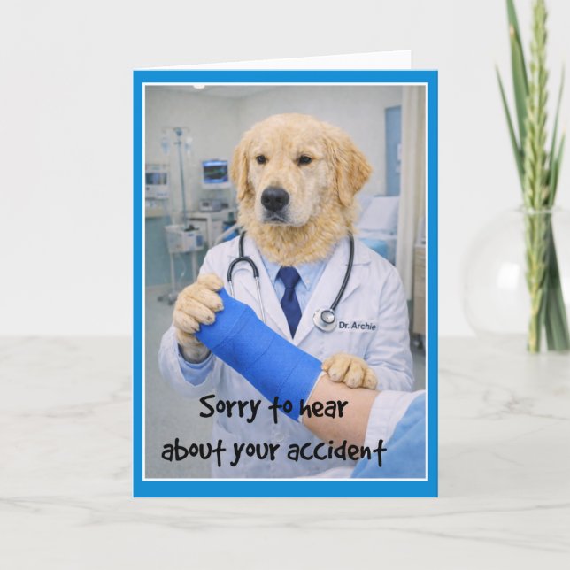 Cartão Accident Sorry Get Well Card  CC-1 (Frente)