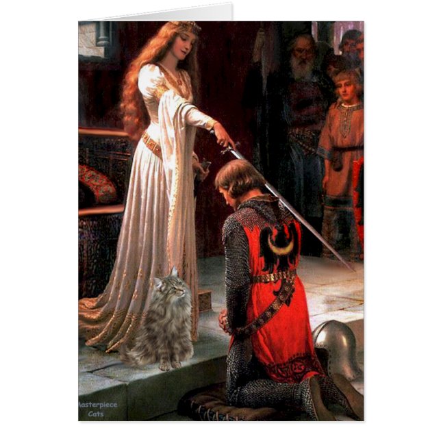 Cartão Accolade - Gato Florestal Norueguês (Frente)