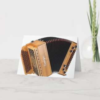Cartão Accordionista Squeezebox Aniversário