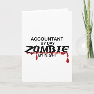 Cartão Accountant Zombie