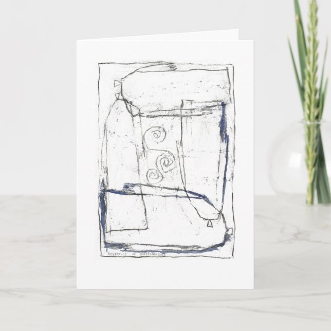 Cartão Aceitação de impermanência. (Frente)