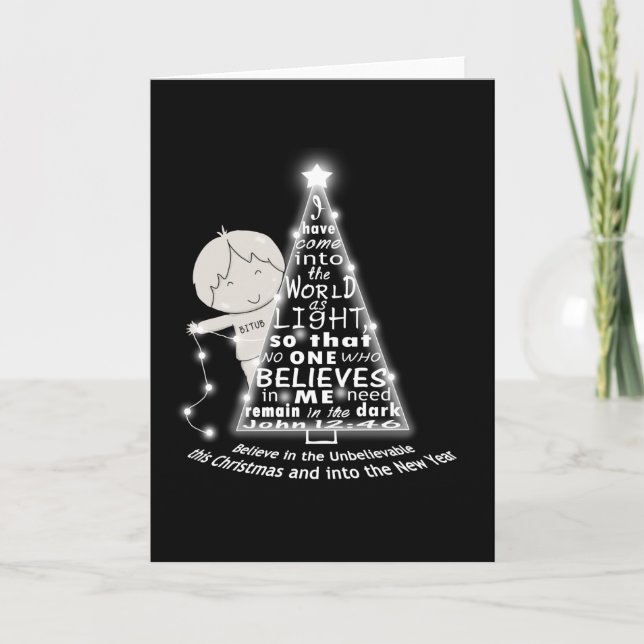 Cartão Acendendo a Árvore (Frente)