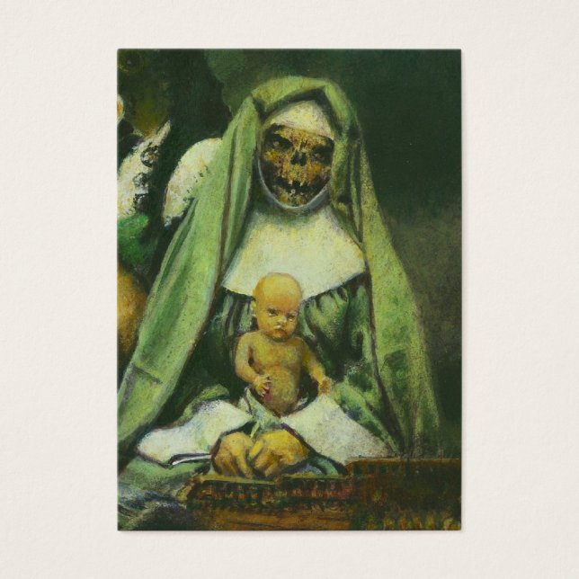 Cartão ACEO Zombie Witch (Frente)