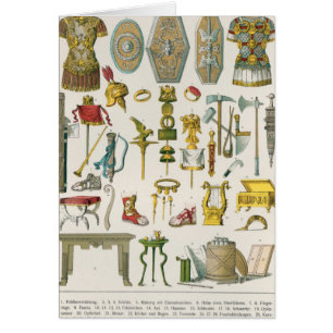 Cartão Acessórios romanos