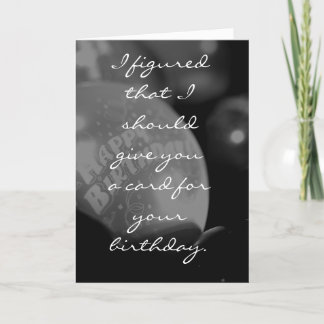 Cartão Achei que devia dar-te um carro...