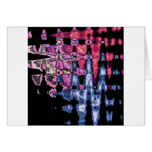 Cartão Achempong Modern Synthwave: Rosa Azul Abstrato