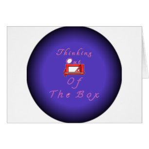 Cartão Acho que fora da caixa.