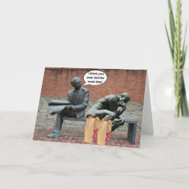 Cartão Acho que você exagerou no combo de refeição.