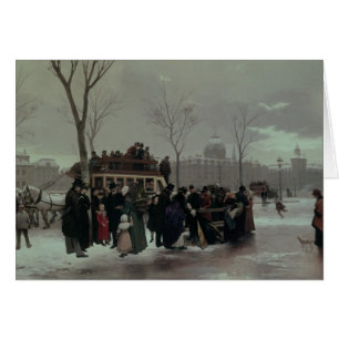 Cartão Acidente do ônibus de Paris