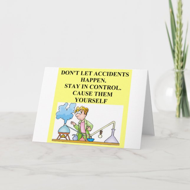 Cartão acidentes químicos (Frente)