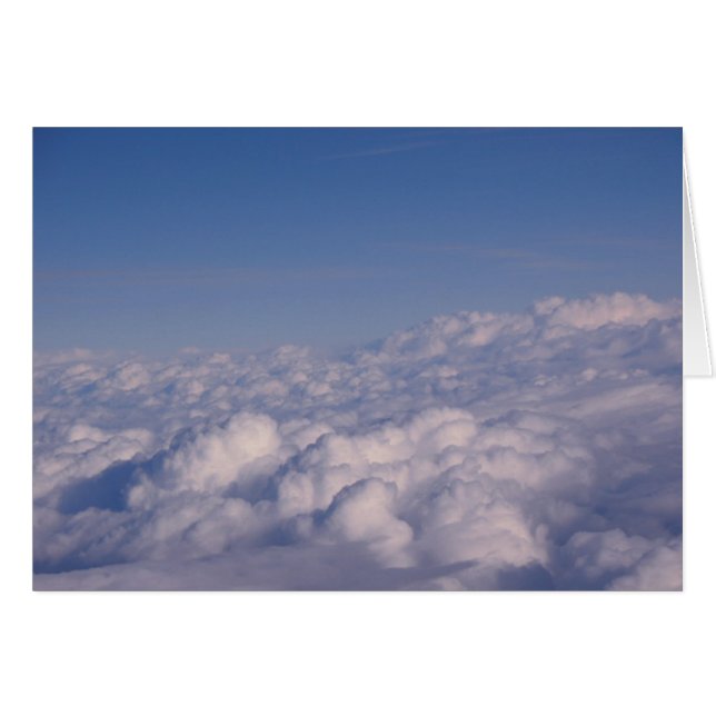 Cartão acima das nuvens (Frente Horizontal)
