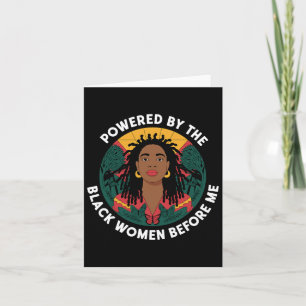 Cartão Acionada Pela Mulher Negra Antes Da História Negra