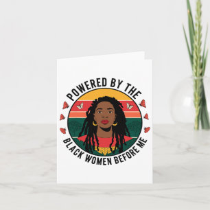 Cartão Acionada Pela Mulher Negra Antes Da História Negra